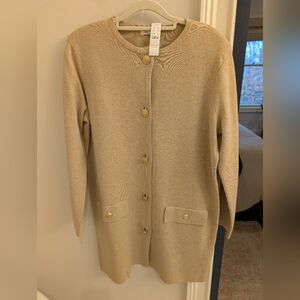 Women's Beige Cardigan Sweater